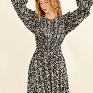 MOLLY BRACKEN LONG PRINTED VISCOSE DRESS