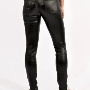MOLLY BRACKEN SLIM COATED PANTS