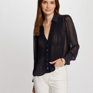 MORGAN SPRING Long-sleeved shirt with pleats women