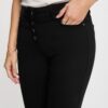 MORGAN SPRING Buttoned bootcut trousers black women