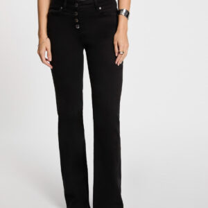 MORGAN SPRING Buttoned bootcut trousers black women