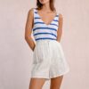 MOLLY BRACKEN SS 25 English embroidery shorts