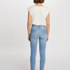 MORGAN SUMMER Standard waisted slim jeans bleach denim women