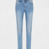 MORGAN SUMMER Standard waisted slim jeans bleach denim women