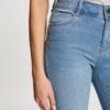 MORGAN SUMMER Standard waisted slim jeans bleach denim women