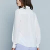 RELISH SPRING - SUMMER NEW SEGOVIA SHIRT WITH SHOULDER GOLD AND SATIN DETAILS
