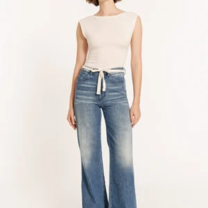 EDWARD JEANS SS 25 NEW Julian Γυναικείο Tζιν Παντελόνι με Κορδόνι