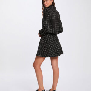Short skater skirt black women-Morgan De Toi