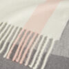 Checked scarf ivory women-Morgan De Toi
