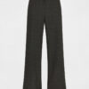 High-waisted wide-leg trousers mid-grey women-Morgan De Toi