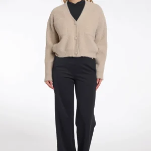 Rino & Pelle Isarea Cardigan – Απαλή Κοντή Ζακέτα σε Μπεζ, Cozy Chic Στυλ