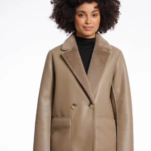 Rino & Pelle Ivon Reversible Coat – Διπλής Όψης Γυναικείο Παλτό σε Beige για Luxe Winter Style
