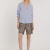 RELISH CONNELLY HIGH-WAISTED BERMUDA SHORTS ANIMAL