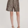 RELISH CONNELLY HIGH-WAISTED BERMUDA SHORTS ANIMAL