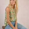 Knotted satin Top